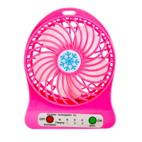 Настольный маленький вентилятор на батарейках Portable Fan XSFS-01 Розовый, портативный вентилятор (ST)