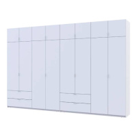 Шкаф для одежды Doros Лукас Белый 4+4 ДСП 360х50х240 DRS-011692 (42005142)