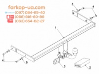 Тягово-сцепное устройство (фаркоп) Seat Leon (hatchback) (2015-2020)