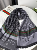 ПАЛАНТИН ШАРФ GUCCI двосторонній темно-синій