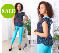 Жіночий брючний костюм «Трініті» оптом | Батал | Розпродаж моделі