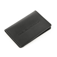 Обложка для удостоверения Shvigel 13929 кожаная Черная