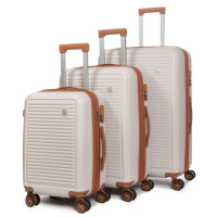 PODIUM Дорожная Чемодан 31 ABS-пластик FASHION A12 lt.grey