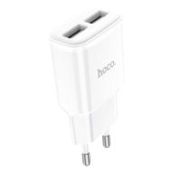 Мережевий зарядний пристрій HOCO C88A Star round dual port charger 12W White (6931474749499)