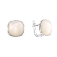 Срібні сережки SilverBreeze з натуральним перламутром (2079156)