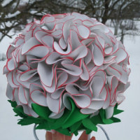 Світильник-нічник «Гортензія біло-рожева»