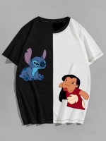 Футболка оверсайз Ліло и Стіч - комбінований - 57-502