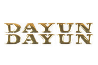 Наклейка буквы DAYUN (19х4см, 2шт, золотые) (#DYN) (N-1674)