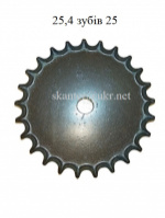 Звездочка шаг t=25.4 зубов зуб=25