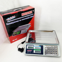 Весы торговые электронные со счетчиком цены на 50кг Matarix MX-414