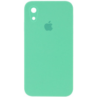 Чохол для iPhone XR Silicone Case Square Full Camera Protective (AA) (Зелений / Spearmint) - купити в SmartEra.ua