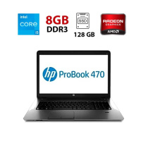 Ноутбук Б-класс HP Probook 470 G1 / 17.3« (1600x900) TN / Intel Core i5-4200M (2 (4) ядра по 2.5 - 3.1 GHz) / 8 GB DDR3 / 128 GB SSD + 500 GB HDD /