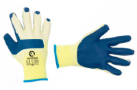Перчатки Intertool стекольщика латексная 10« (синяя) (SP-0003) (6 шт.)