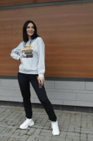 Трикотажний костюм з принтом «Nopeday» оптом | Батал