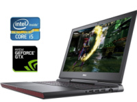 Игровой ноутбук Б-класс Dell Inspiron 15 Gaming 7567 / 15.6« (1920x1080) IPS / Intel Core i5-7300HQ (4 ядра по 2.5 - 3.5 GHz) / 16 GB DDR4 / 128 GB