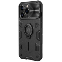 TPU+PC чохол для Apple iPhone 13 Pro - Nillkin CamShield Armor no logo (шторка на камеру) (Чорний) - купити в SmartEra.ua