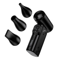 Ручной беспроводной турбовентилятор Hoco HX68 с насадками black