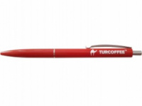 Кулькова ручка червона з логотипом Turcoffee