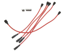 Комплект високовольтних проводів для автомобілю  ВАЗ 2101-2107 з ніхромовим проводом, з латуними наконечниками та захистними ковпачками ПВХ