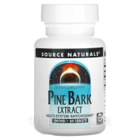 Екстракт соснової кори, 150 мг, Pine Bark Extract, Source Naturals, 60 таблеток