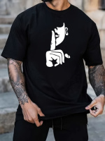 Чорна чоловіча футболка з ДТФ (стандарт)