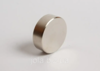 Неодимовый магнит-диск 45×15 мм N42, сила 50–65 кг
