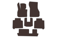 Резиновые Коврики Carsuit (3 Ряда, Для F46, Коричневые) для BMW 2 серия Active Tourer F45/F46 2014-2021 гг