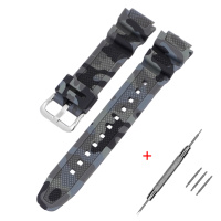 Ремінець для годинника Casio G-Shock AQ-S800/AE-1200 Camo Gray SL полімерний сірий камуфляж