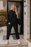 Спортивний костюм худі та джогери «Dante» | Норма і батал | Розпродаж моделі Чорний, 54-56