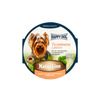 Вологий корм Happy Dog Happy Schale NaturLine KalbReis для собак у вигляді паштету з телятиною і рисом, 85 г,