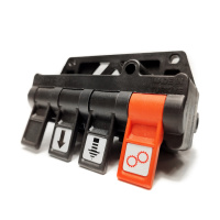 Свіч 4 кнопки (2 отвори) пневматичний вмикач FMS