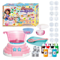 Дитячий набір магія на кухні мультиварка, звук булькання, підсвічування, форми, 10 гелів, кухонне приладдя.