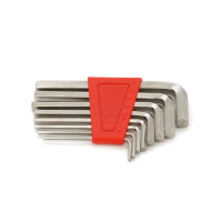 Набор шестигранных L-образных ключей 8шт (1/16, 5/64, 3/32, 1/8, 5/32, 3/16. 7/32, 1/4дюйма), 85г,красный