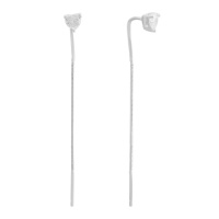 Серебряные серьги CatalogSilver с фианитами (2168072)