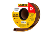 Ущільнювач гумовий Unifix D 14 x 12мм x 40м коричневий (699709)