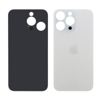 Заднее стекло корпуса для Apple iPhone 15 Pro White Titanium (белое)