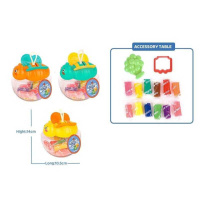 Тісто для ліплення 5838-200 (120) «Бджілка», 3 види, 12 кольорів, аксесуари, в банці