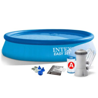 Intex 28132 (Діаметр 366 x Висота 76см) Надувний басейн Easy Set з фільтр - насосом