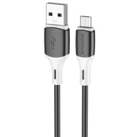 Дата кабель Borofone BX79 USB to MicroUSB (1m), Чорний - купити в SmartEra.ua