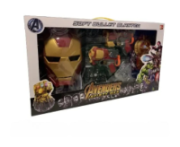 Ігровий набір «Залізна людина» маска, два бластери, м'які кулі, щит