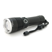 Фонарь ручной Bailong BL-A75-P90, 1LED Cree XHP50.2, 19W, 5 режима, ZOOM,26650 /6800mah/3xААА, Black, IP40, кабель USB- micro, 160х46х32мм, BOX