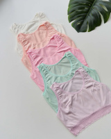 Жіночий топік на широкій бретельці - мереживо - пастельний мікс   M, L, XL