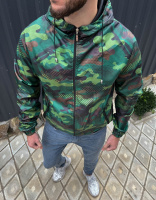 Молодіжна чоловіча камуфляжна вітрівка