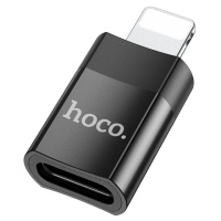 Адаптер HOCO UA17 iP Male to Type-C female USB2.0 adapter Black (6931474761996)