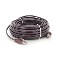 Патч-корд литой RITAR, UTP, RJ45, Cat.5e, 15m, фиолетовый, Cu (медь)