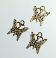 Подвеска. Размер - 17×14 мм. Металл. Цвет - бронза