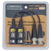 Відео балун - приймач відеосигналу по витій парі AHD/TVI/CVI/CVBS до 8 Мп Nectronix VB02851 (2 штуки)