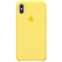 Чохол Silicone Case (AA) для Apple iPhone X/XS (Жовтий/Yellow) - купити в SmartEra.ua