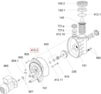 Ущільнювальне кільце корпусу насоса Speck BADU MAGIC (292.1641.223)