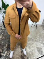 Жовтий повсякденний костюм (сорочка, штани)